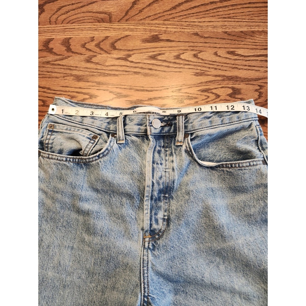 Denim Forum Joni High‎ Rise Loose Jeans Womens 27 Button Fly Aritzia Organic - Picture 7 of 11